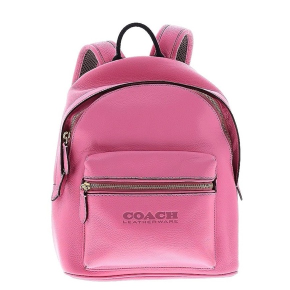 Like New Coach Leatherware Vibrant Pink Leather Backpack